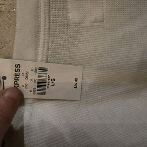 Express White Long Sleeve Tee